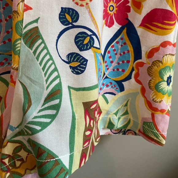 Zara Floral Tropical Baggy Romper Size S - Picture 4 of 14